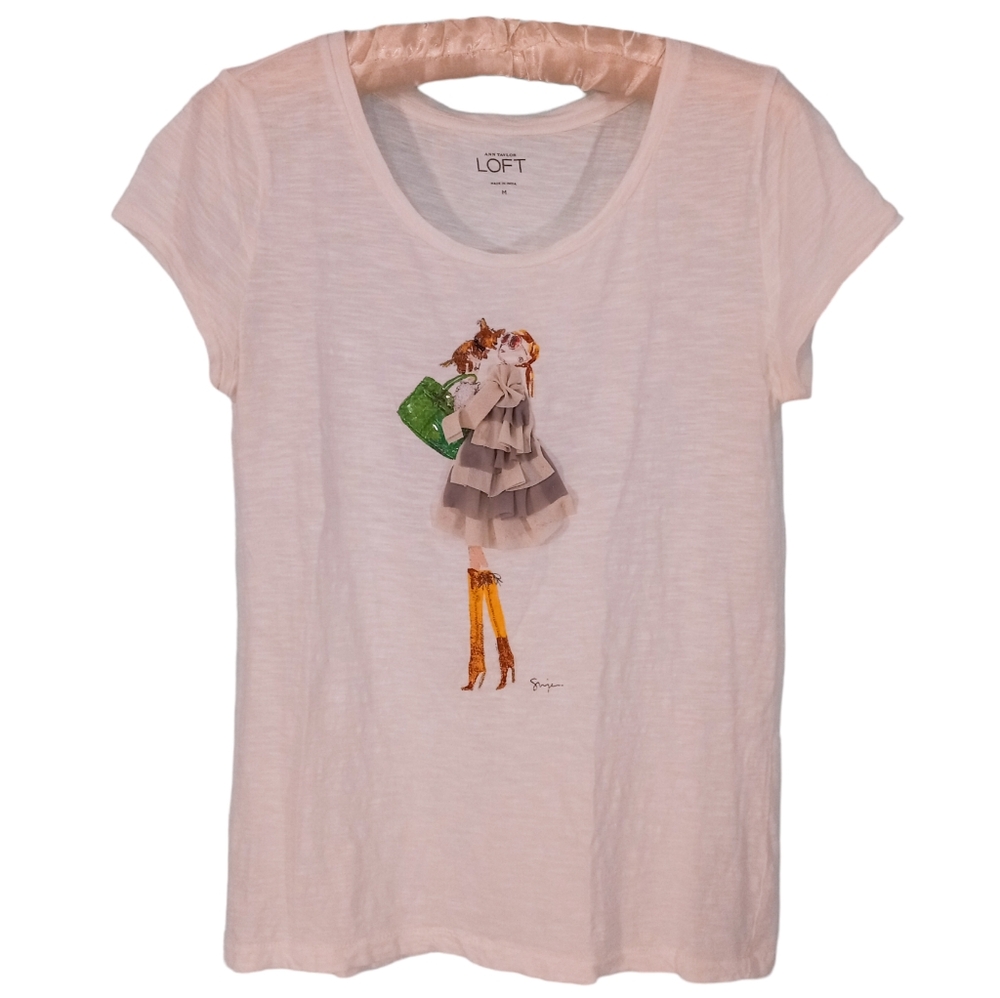 LOFT Women's Appliqué Detail Tee Shirt |    US M